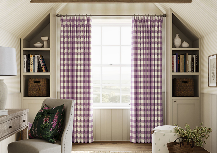 Gingham, Dusting - Made to Measure Curtains - Image 3